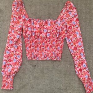 floral top size XS